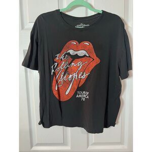 The Rolling Stones Graphic T-Shirt | Tour of America ’78 Tongue Logo (XL)